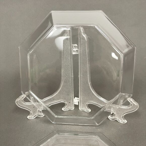 Arcoroc France Octime Clear Octagonal Bowls Glass 7 3/4" across Lot of 2 - Picture 5 of 8